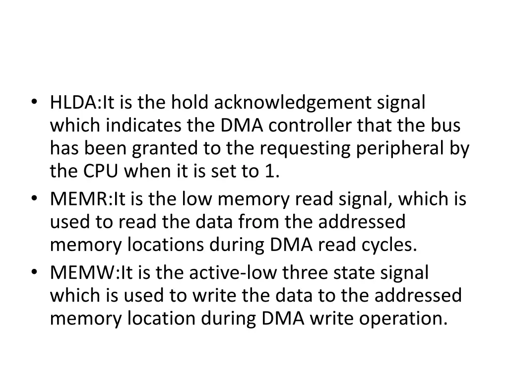 hlda it is the hold acknowledgement signal which