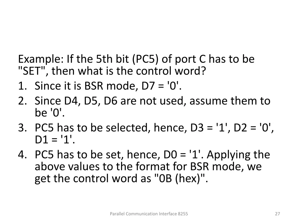 example if the 5th bit pc5 of port