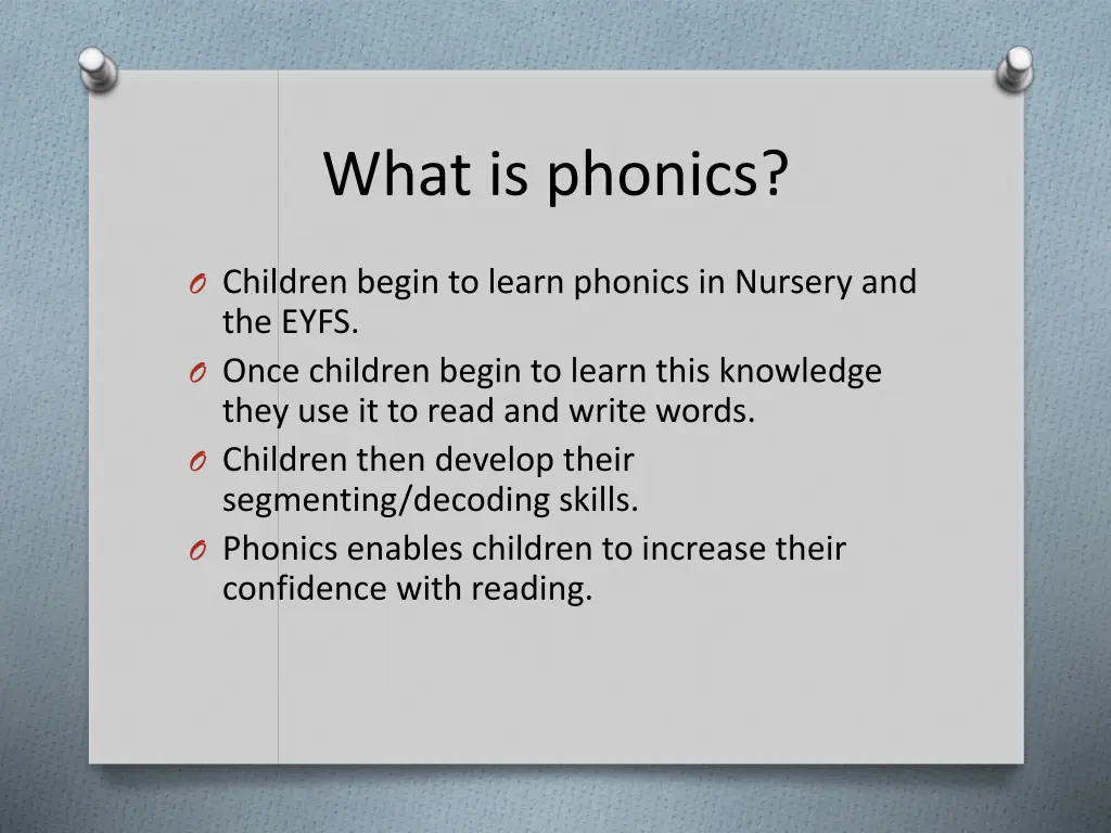 what is phonics