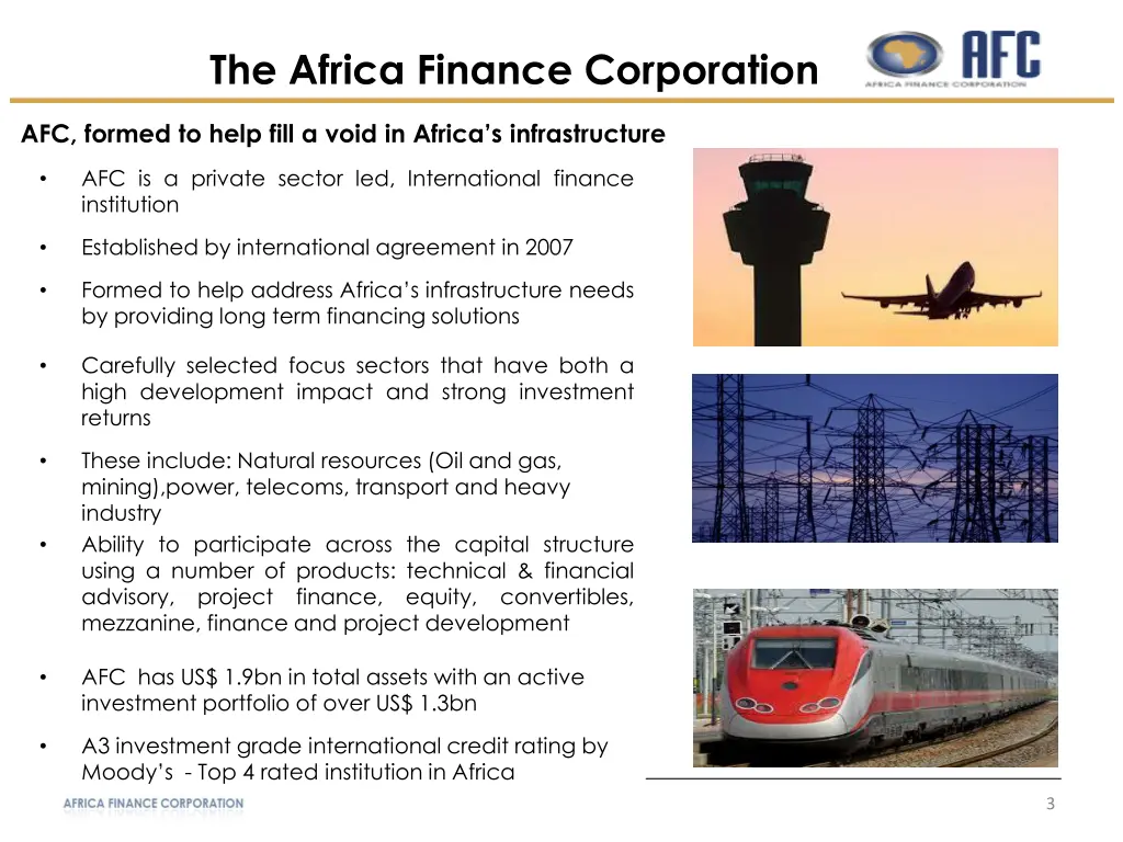 the africa finance corporation