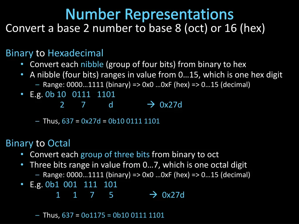 number representations convert a base 2 number