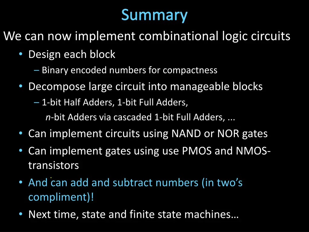 summary