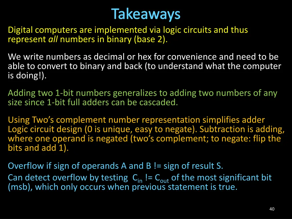 takeaways