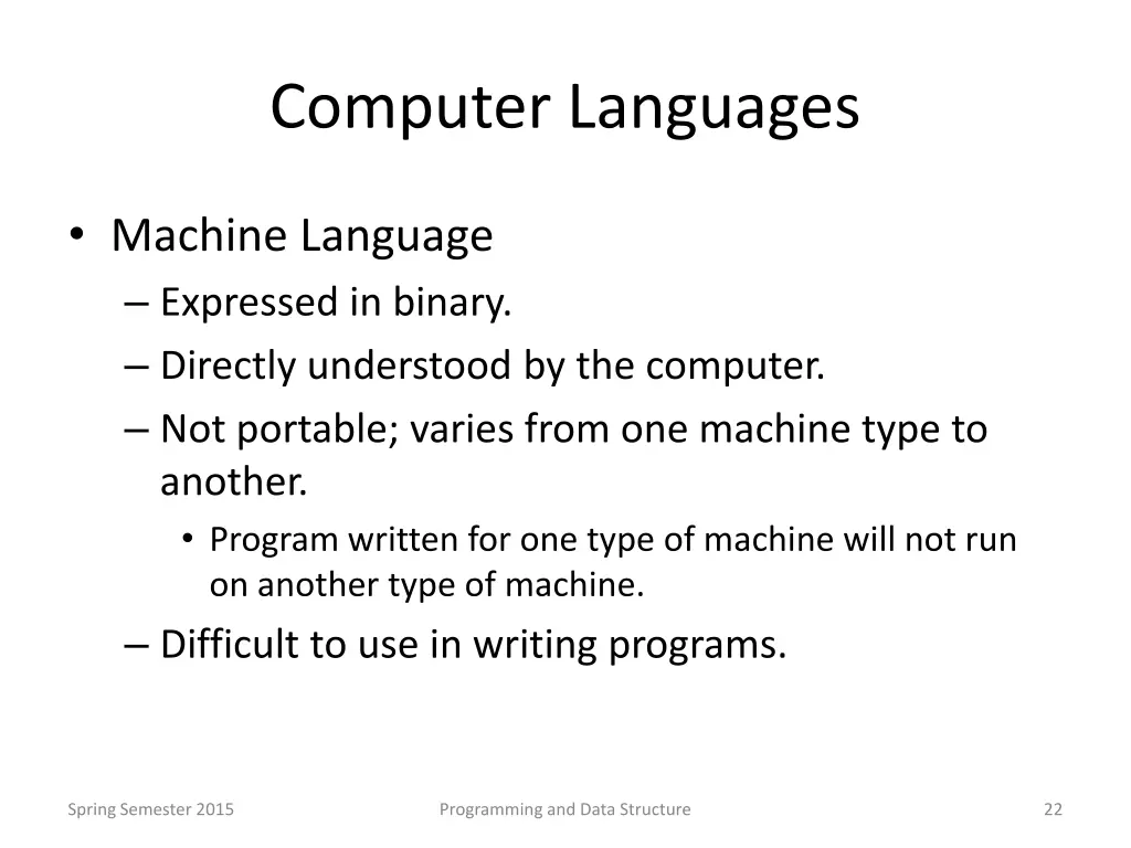 computer languages