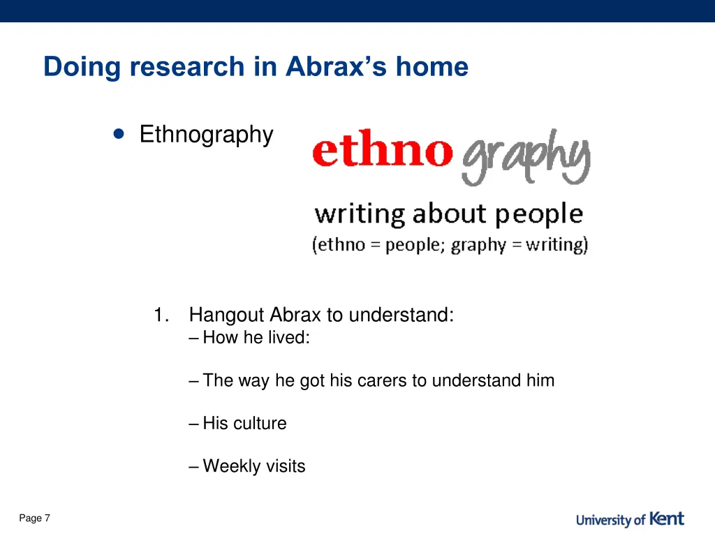 doing research in abrax s home