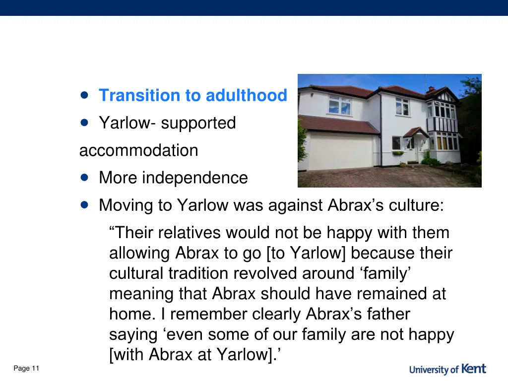 transition to adulthood yarlow supported