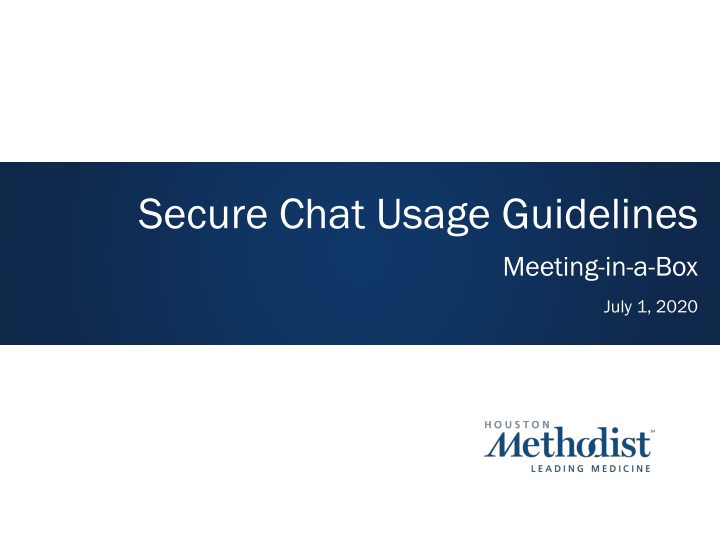 secure chat usage guidelines