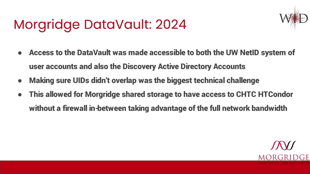 morgridge datavault 2024