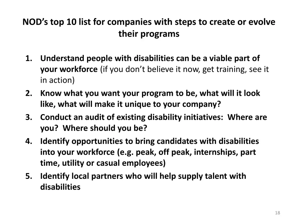 nod s top 10 list for companies with steps