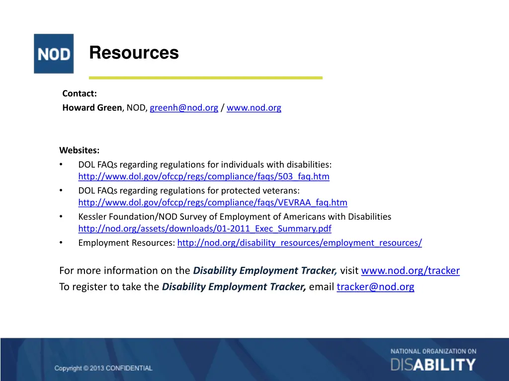 resources