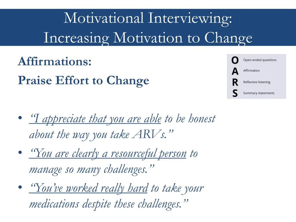 motivational interviewing increasing motivation 2