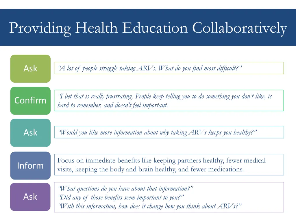 providing health education collaboratively 2