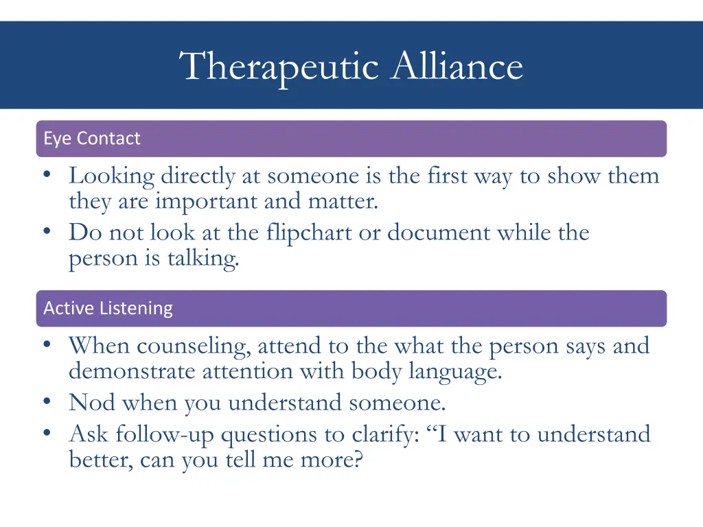 therapeutic alliance 1