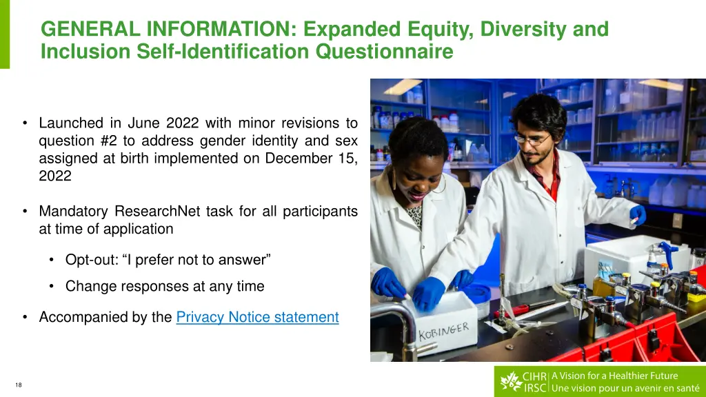general information expanded equity diversity