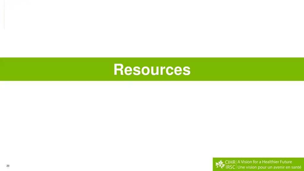 resources