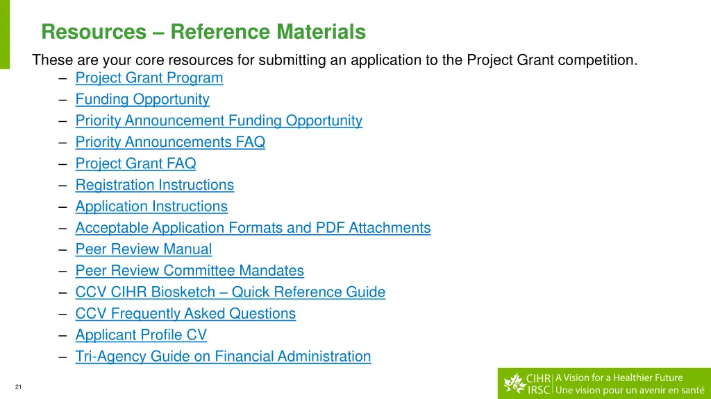 resources reference materials these are your core