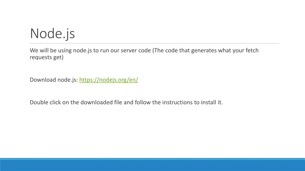 node js