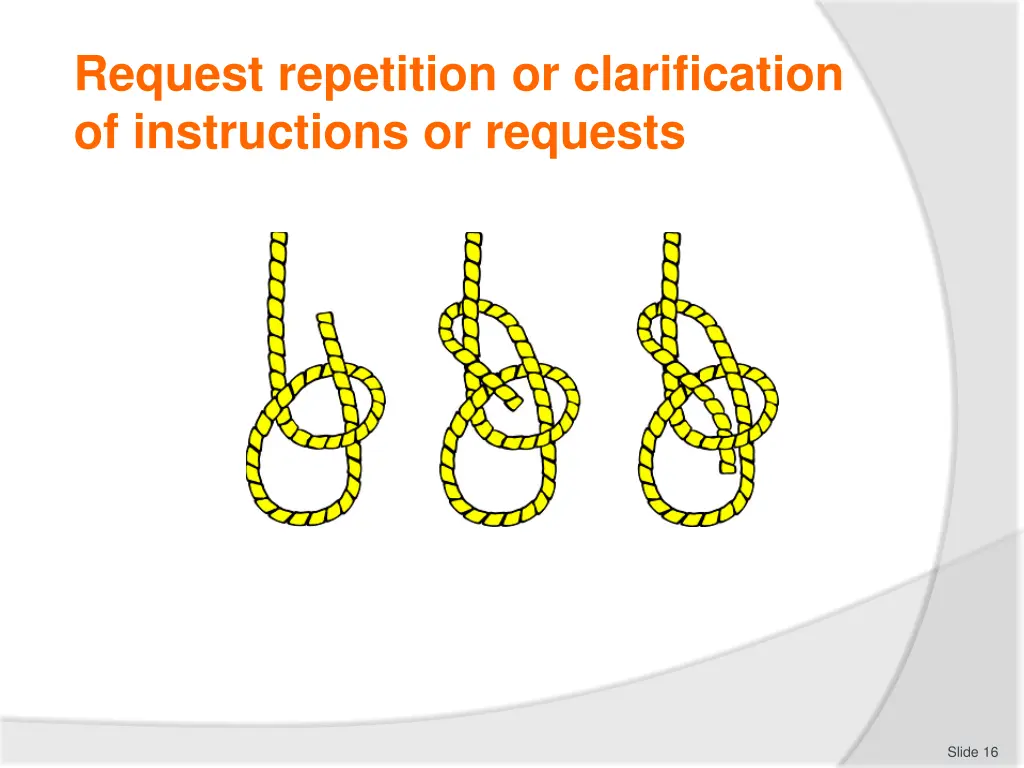 request repetition or clarification 2