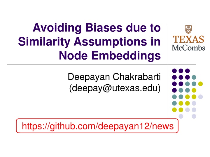 avoiding biases due to similarity assumptions
