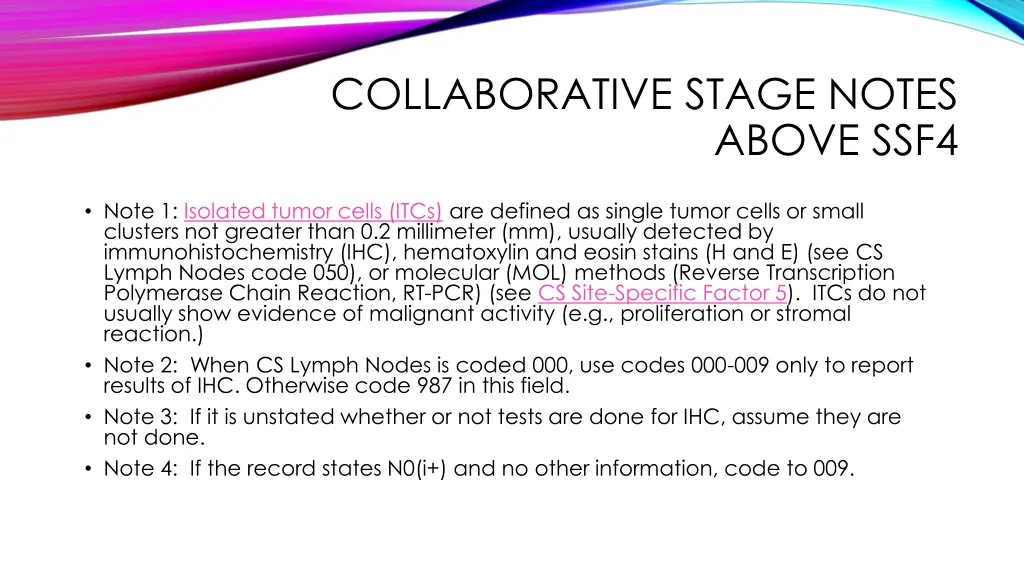 collaborative stage notes