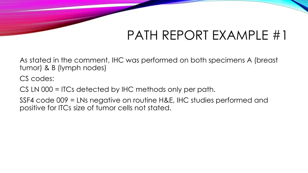 path report example 1 2