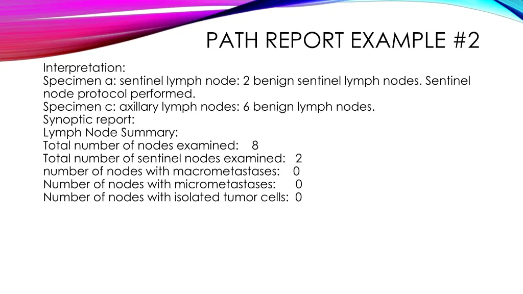 path report example 2