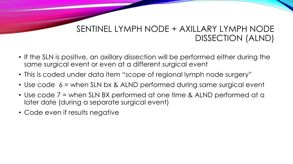 sentinel lymph node axillary lymph node