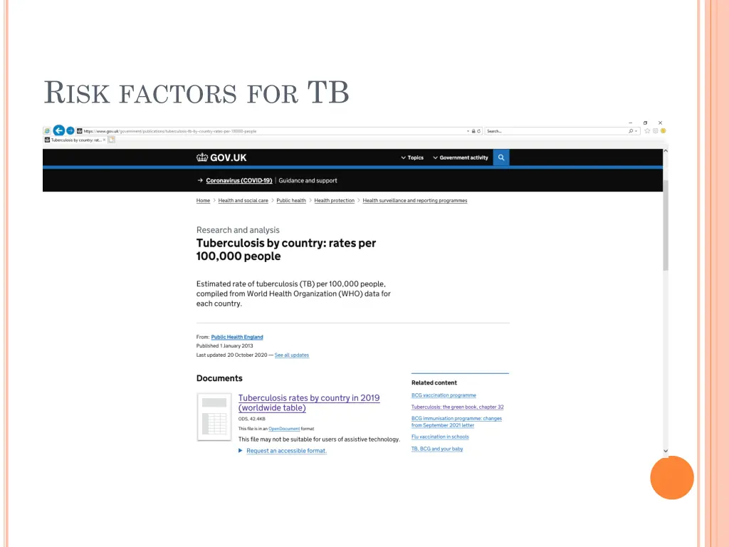 r isk factors for tb 1