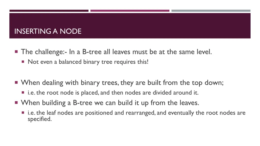 inserting a node