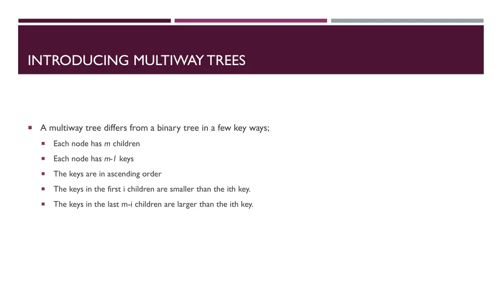 introducing multiway trees