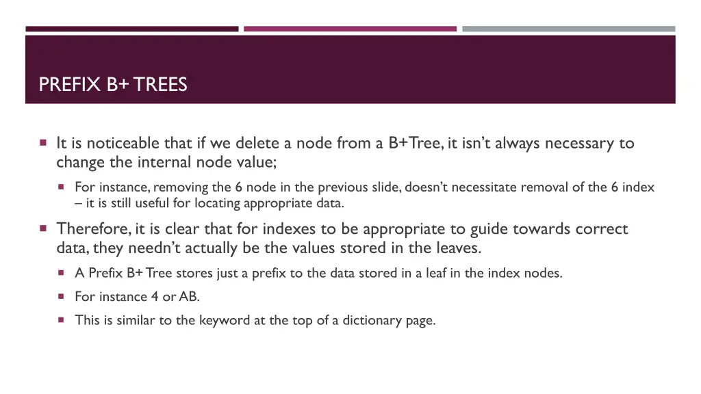 prefix b trees