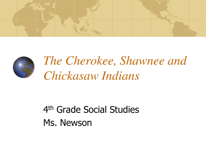 the cherokee shawnee and chickasaw indians