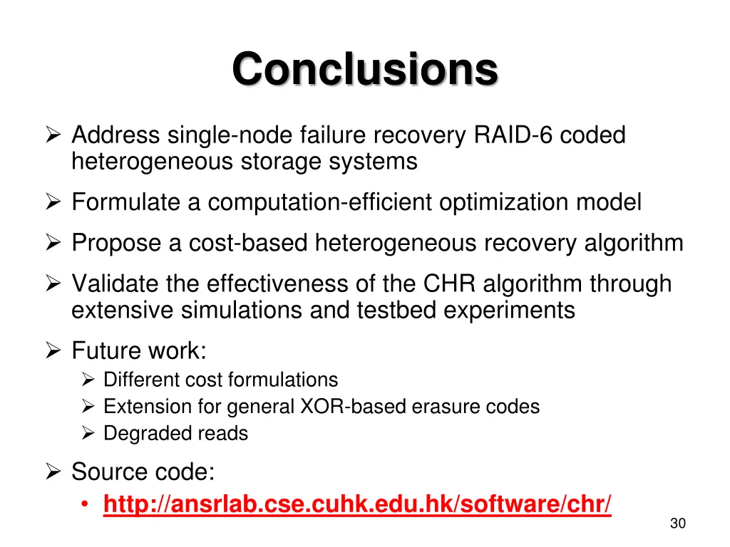 conclusions