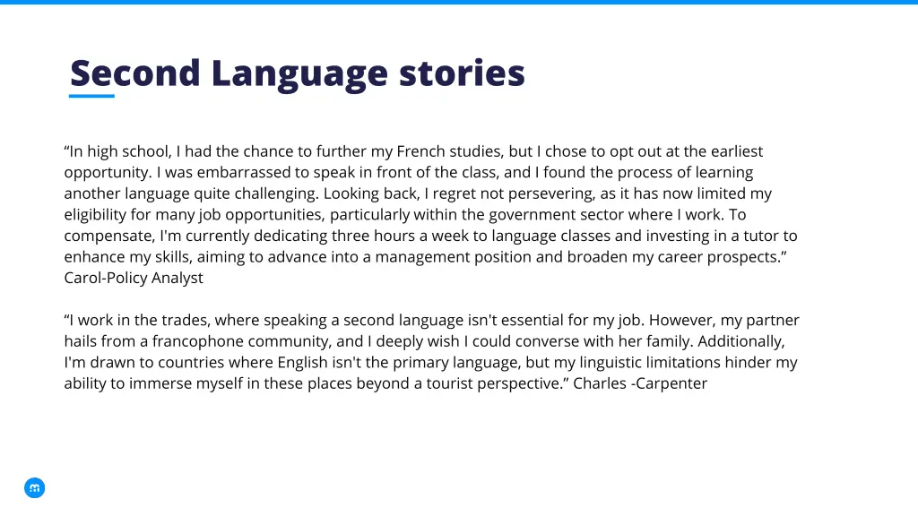 second language stories 1