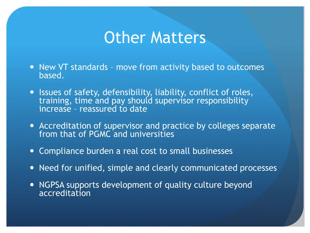 other matters
