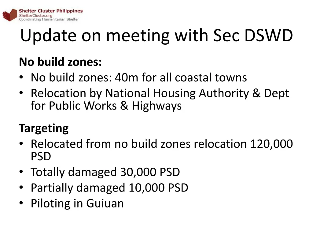 update on meeting with sec dswd 1