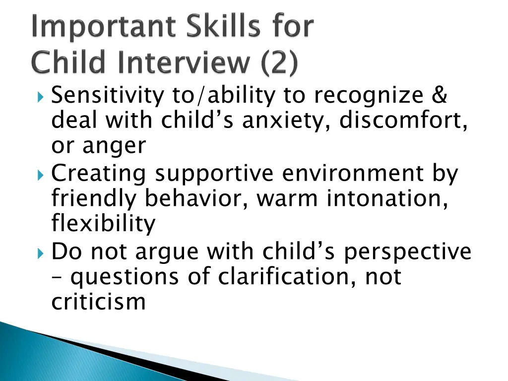 sensitivity to ability to recognize deal with