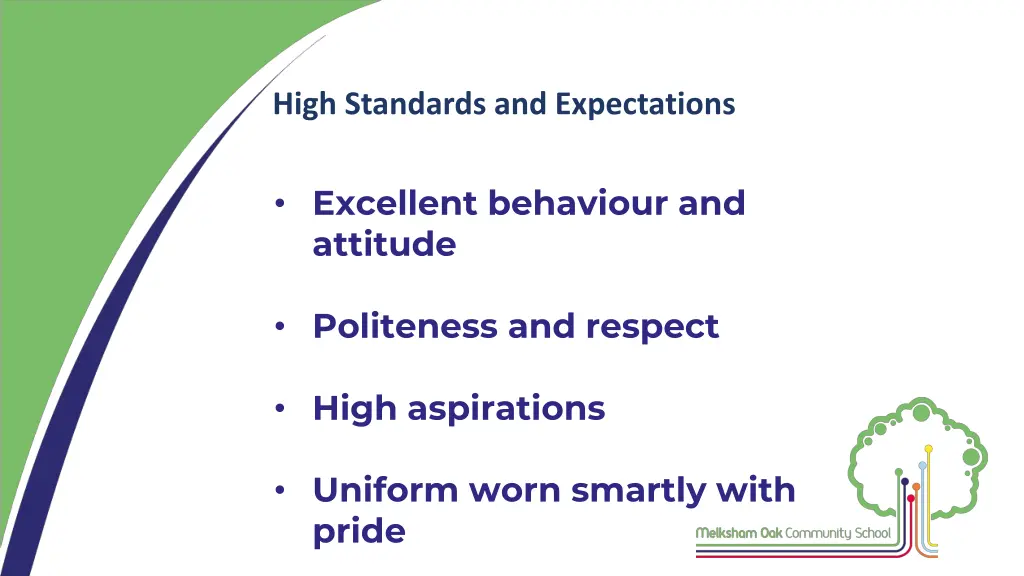 high standards and expectations
