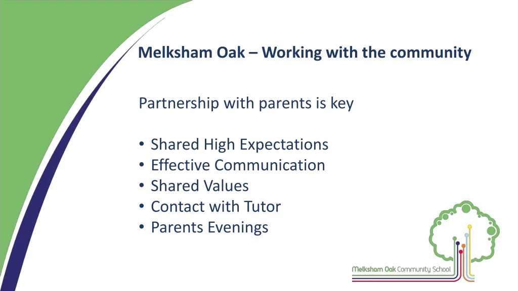 melksham oak working with the community