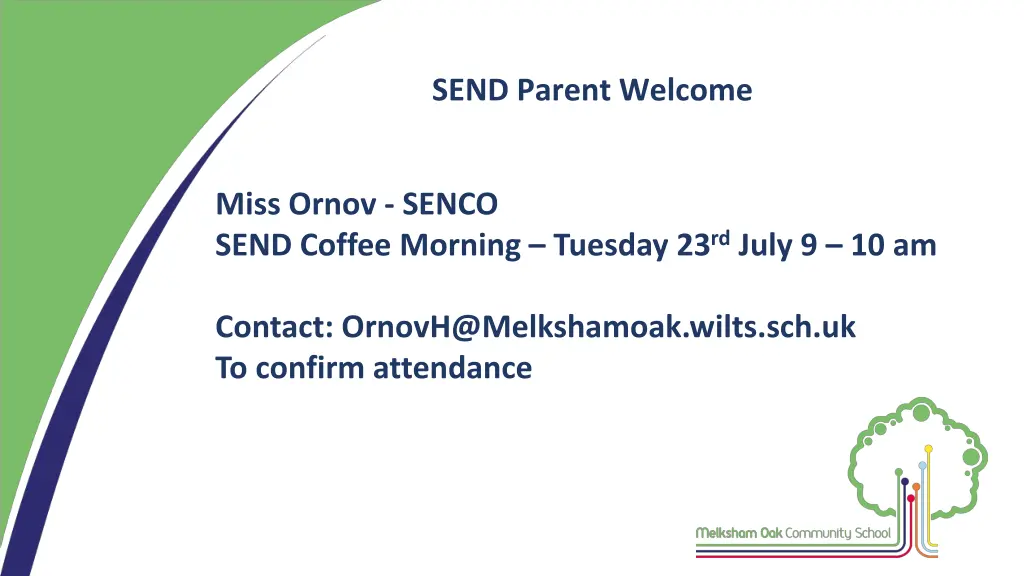 send parent welcome