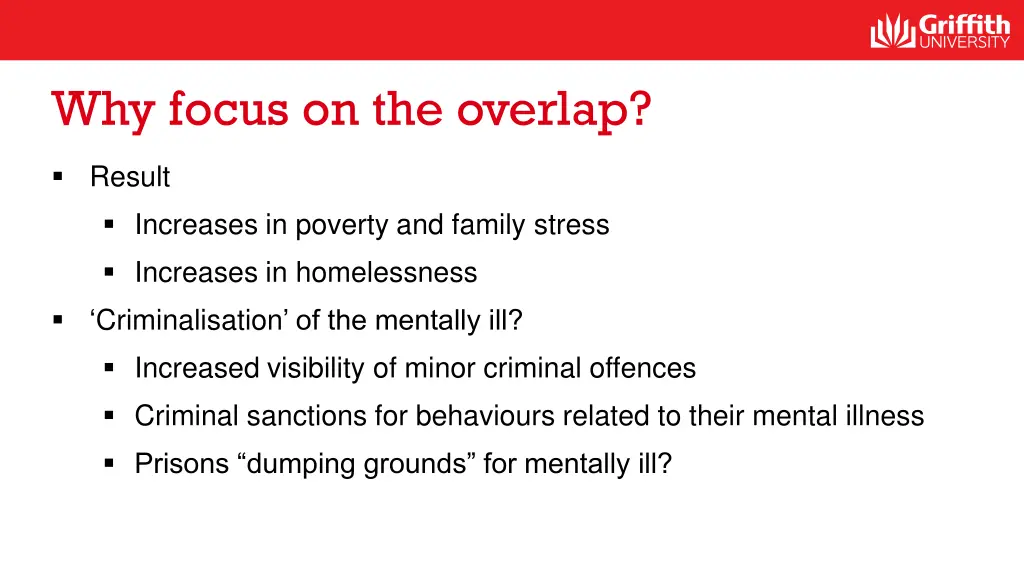 why focus on the overlap