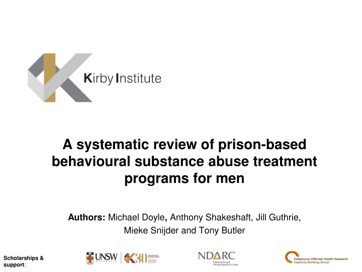 a systematic review of prison based behavioural