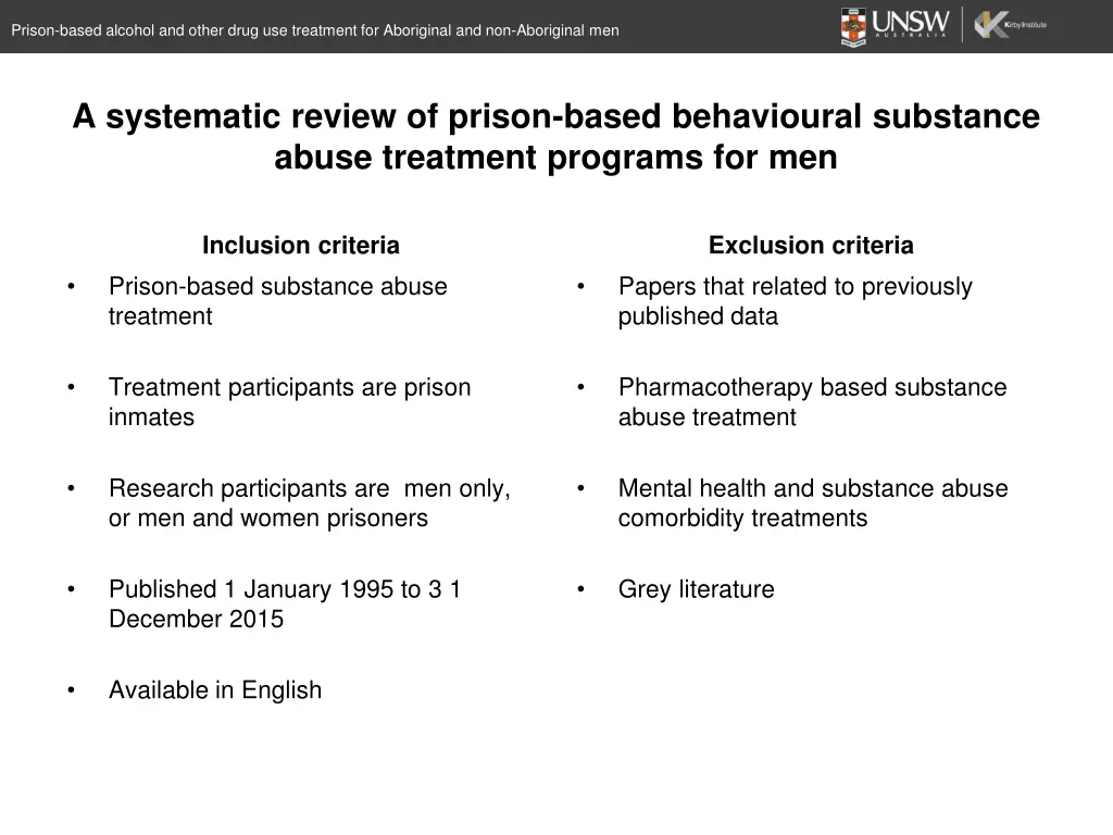 prison based alcohol and other drug use treatment 2