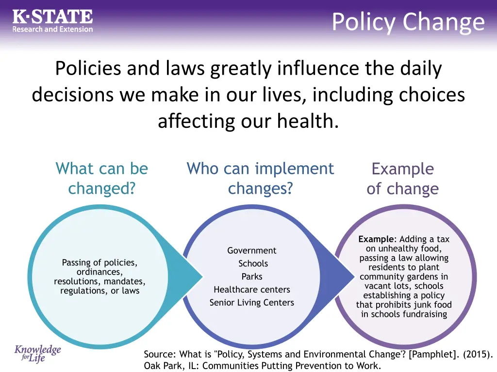 policy change