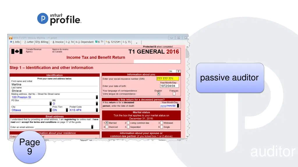 passive auditor