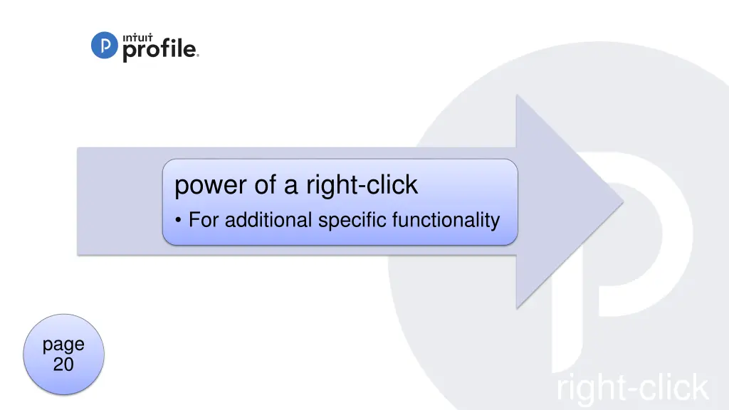 power of a right click for additional specific
