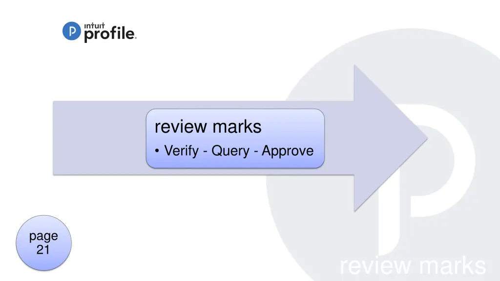 review marks verify query approve