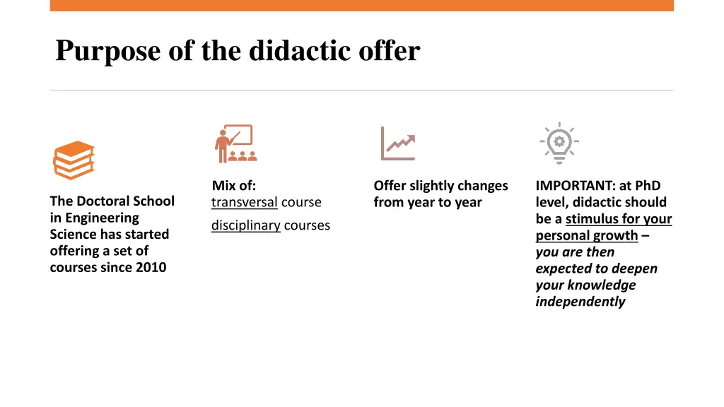 purpose of the didactic offer 1
