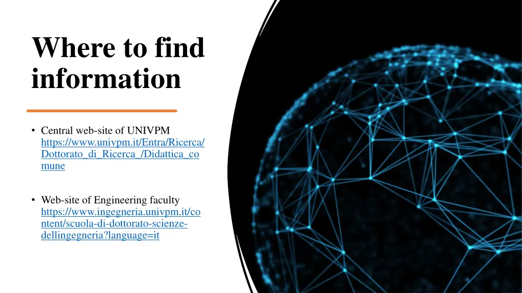 where to find information