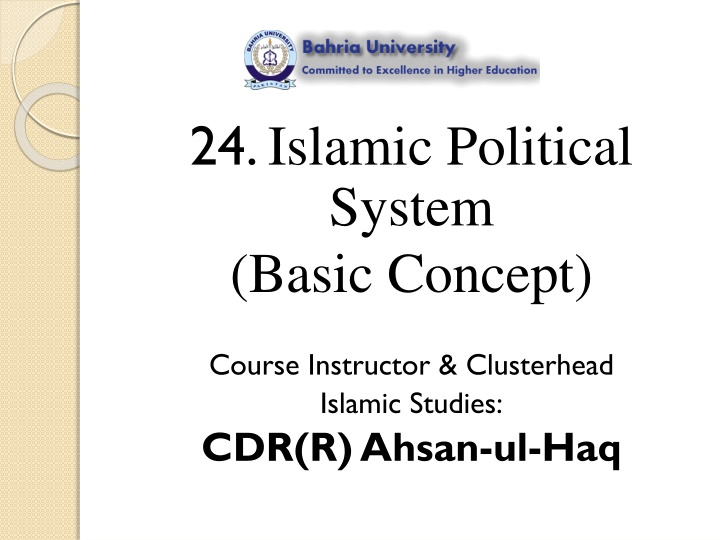 24 islamic political system basic concept
